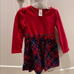 Red Plaid Kids Dress